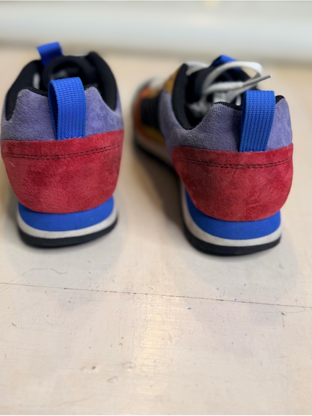 Merrell Women’s Blue, Orange & Mint Suede Accent Sneakers - Picture 4 of 7
